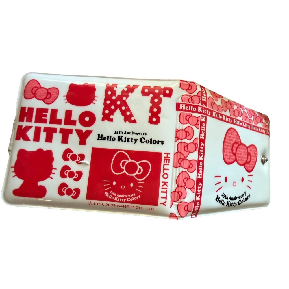 Y2K VINTAGE Hello Kitty COLORS 35th Anniversary RARE WALLET COLLECTORS UNUSED